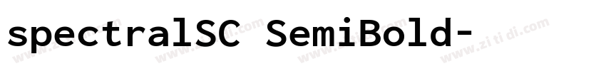 spectralSC SemiBold字体转换